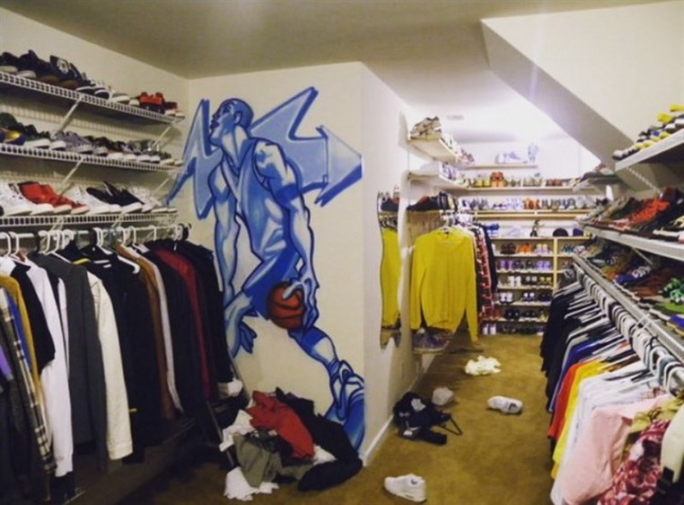 Chris Brown gives fans a peek into his walk-in closet  